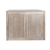 Sliding Door Wooden Dog Crate, Weathered Oak