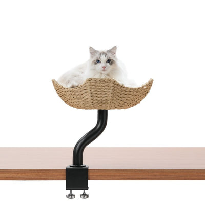 Michu DeskMate Desk-Mounted Cat Tree, Black