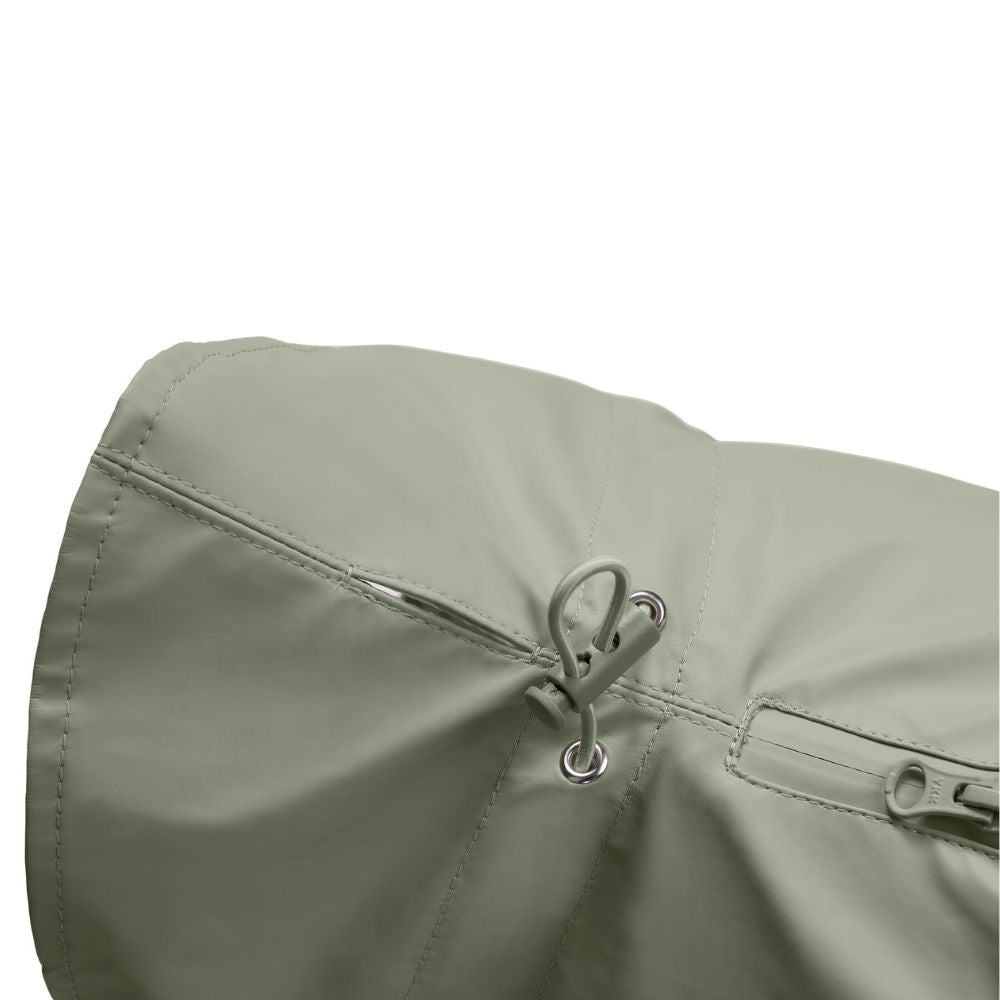 Hunter Milford Raincoat for Dogs with Harness Opening, Olive Green