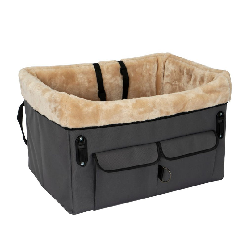 Elevated Dog Car Seat Grey | Medium
