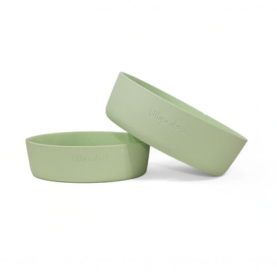 Large Ceramic Dog Bowl, Mint
