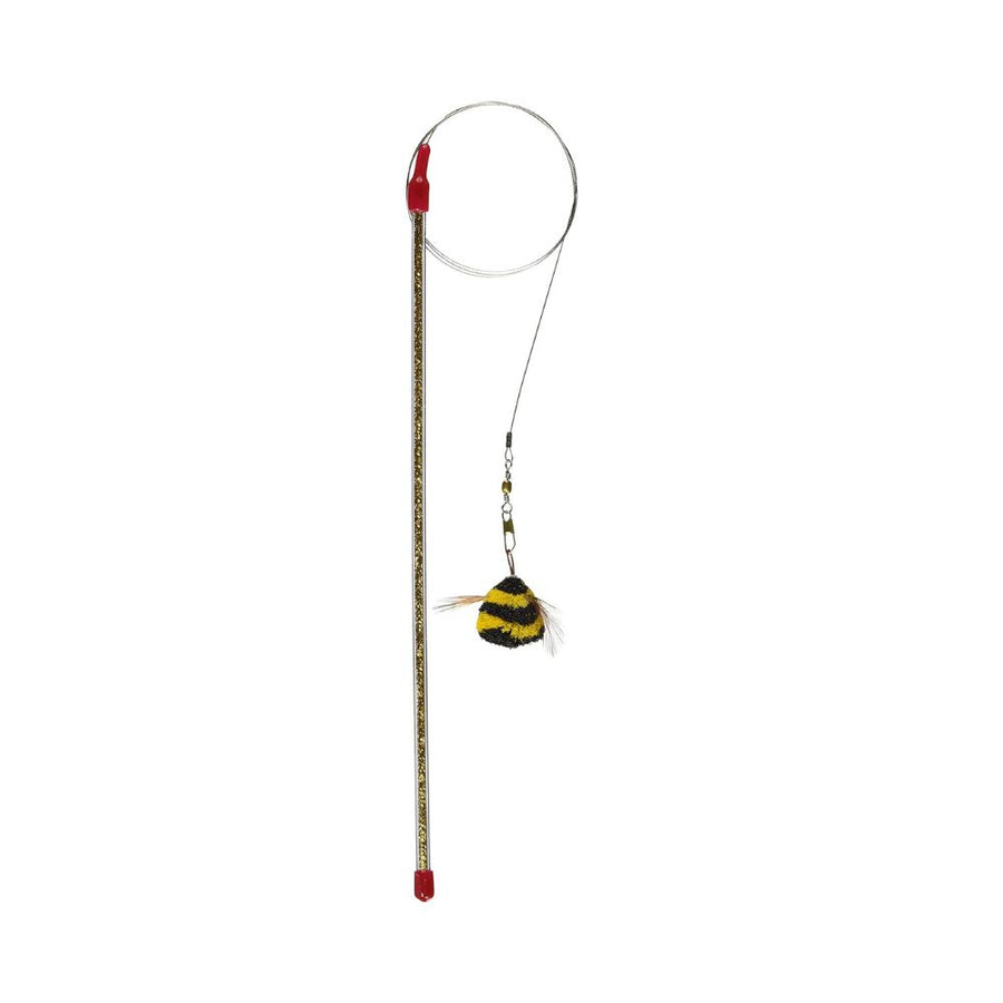 Go Cat Da Bird Cat Toy Wand with Bee