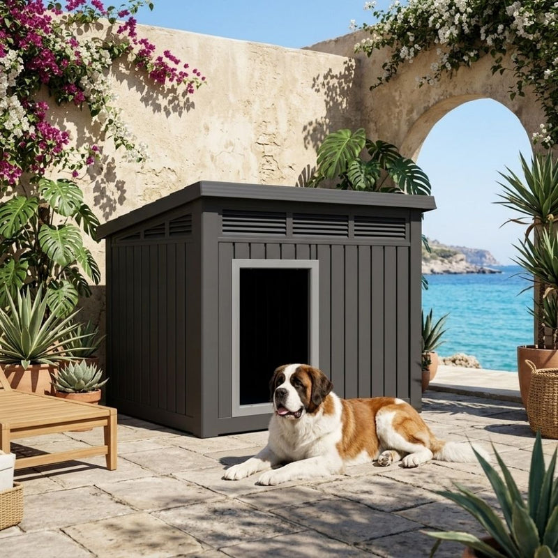 Leaning Roof Dog House