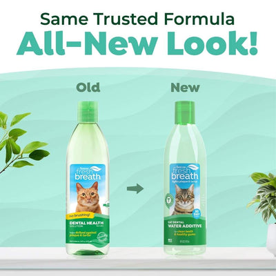 TropiClean Fresh Breath Dental Health Solution for Cats 473mL