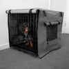 Dog Crate Cover with Windows, Grey