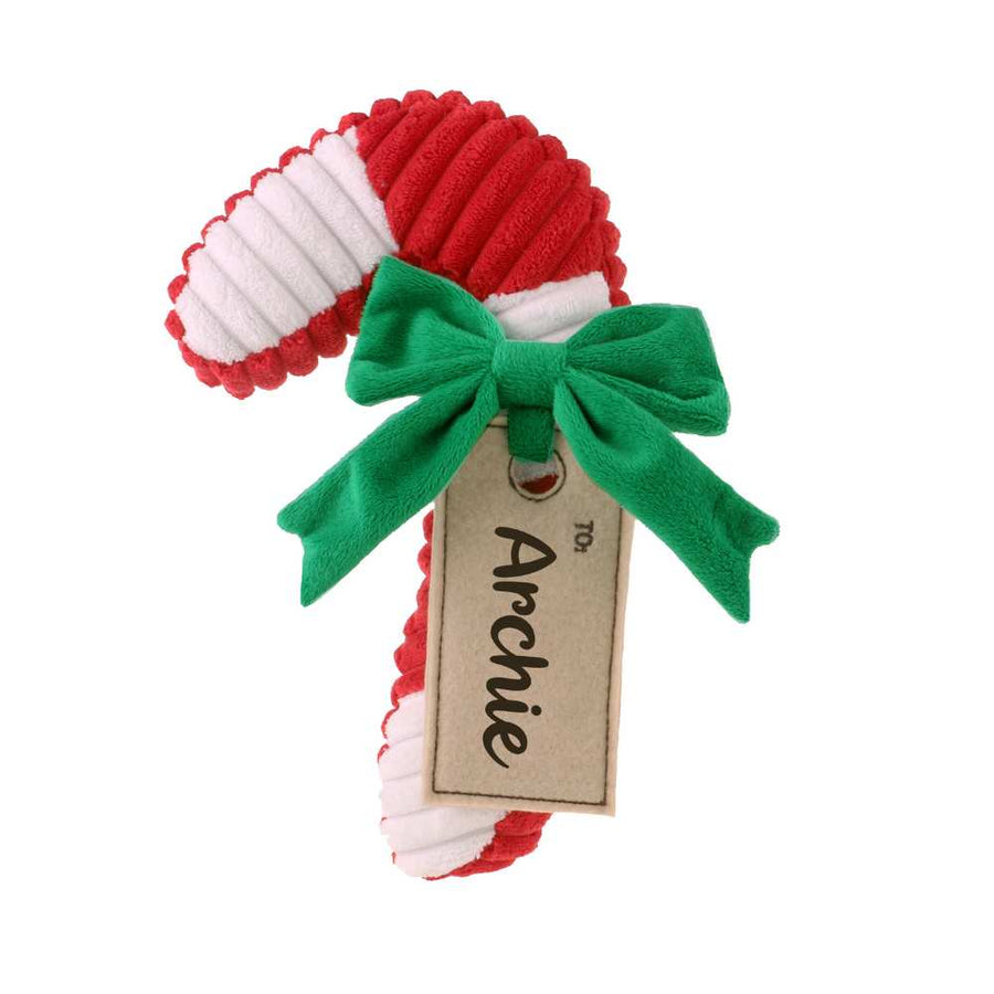 Candy Cane Christmas Dog Toy