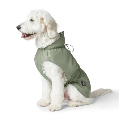 Hunter Milford Raincoat for Dogs with Harness Opening, Olive Green