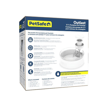 PetSafe Outlast Pumpless Dog Fountain | 3.7L