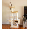 Premium Solid Wood and Natural Wicker Cat Tree