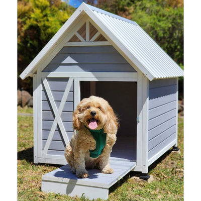 Mini Barn Lockable Wooden Dog House