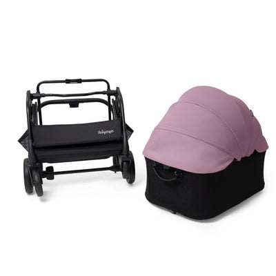 Ibiyaya HUE-GO Detachable Pet Stroller & Capsule, Dusty Pink