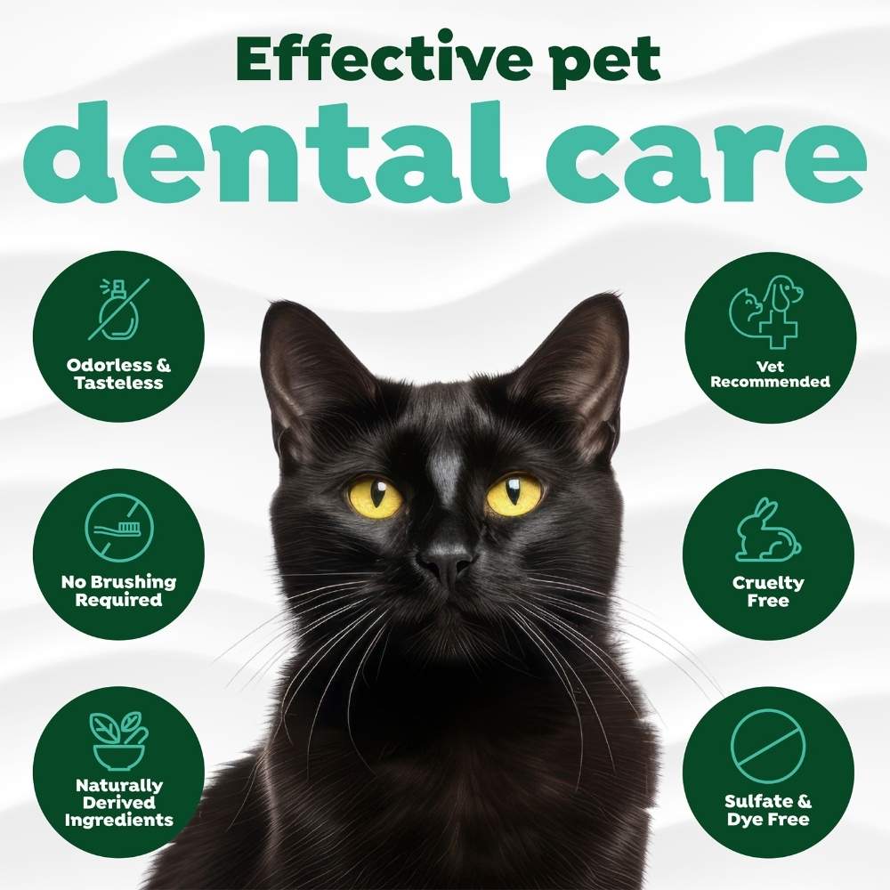 TropiClean Fresh Breath Dental Health Solution for Cats 473mL