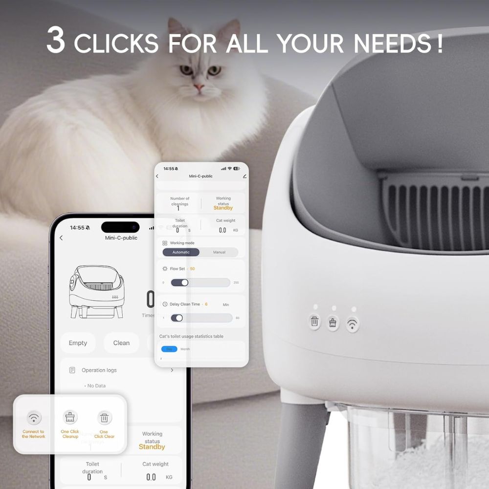 Petjoy Open-top Automatic Cat Litter Box