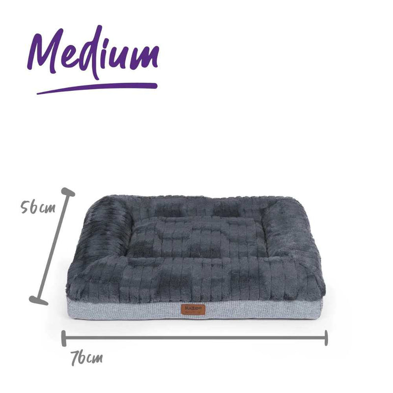 Cloud Comfort Dog Bed, Charcoal & Grey