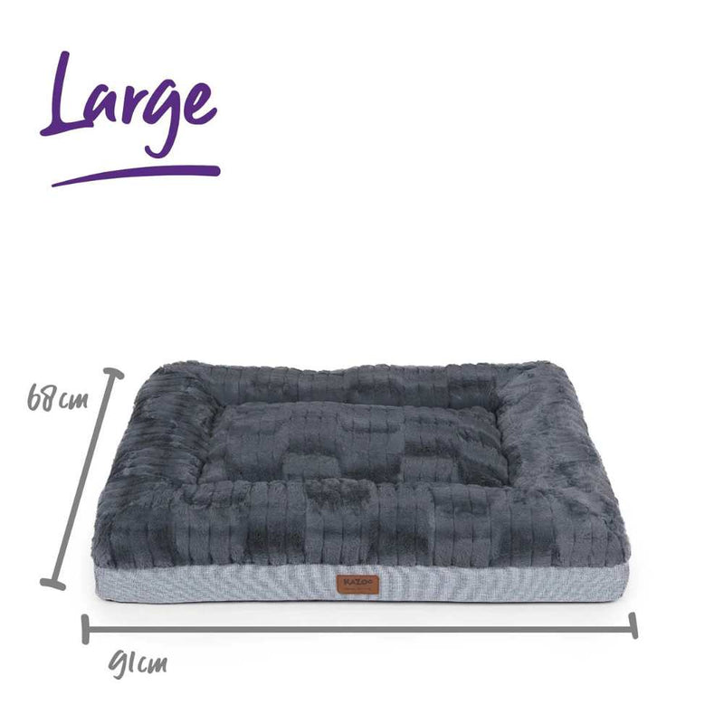 Cloud Comfort Dog Bed, Charcoal & Grey