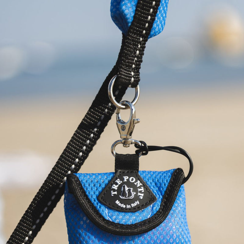 Tre Ponti Mesh Dog Lead, Blue