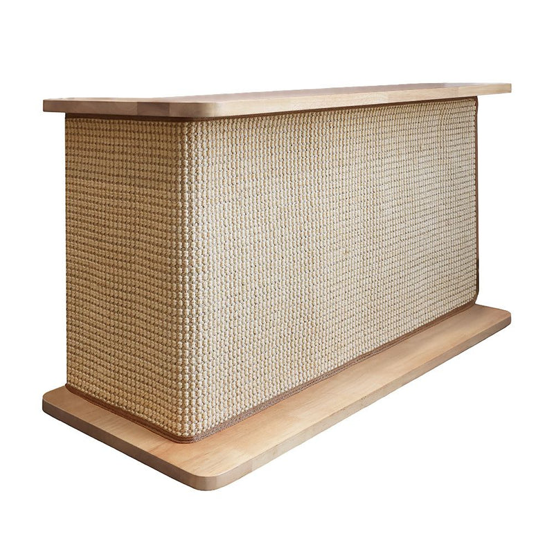 Reversible Sofa Side Cat Scratcher with Timber Top
