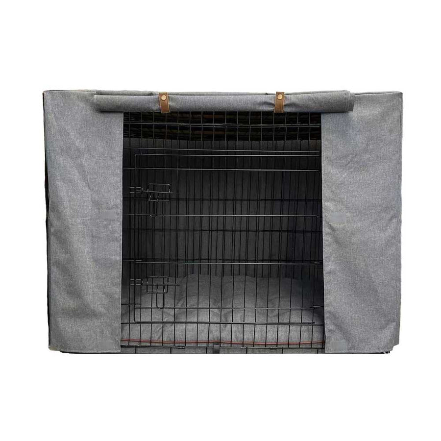 Premium Dog Crate Cover, Storm Grey