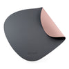 Reversible Cat and Dog Food Mat, Blush-Charcoal