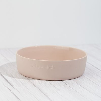 Large Ceramic Dog Bowl, Rose Quartz