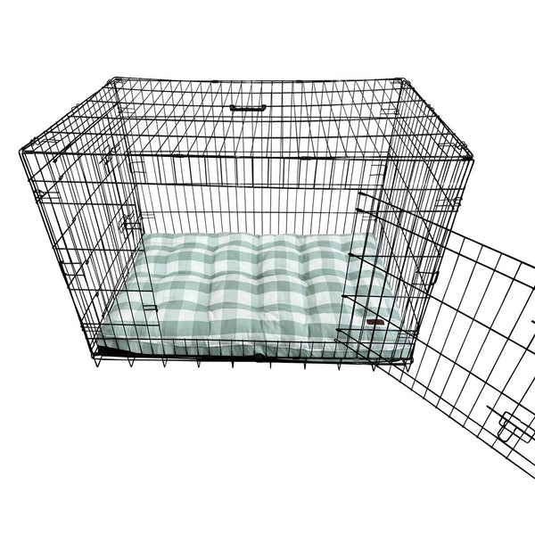 Curated visual reference: Fresh Look at Luxury Dog Crate Mattress Green Buffalo Check