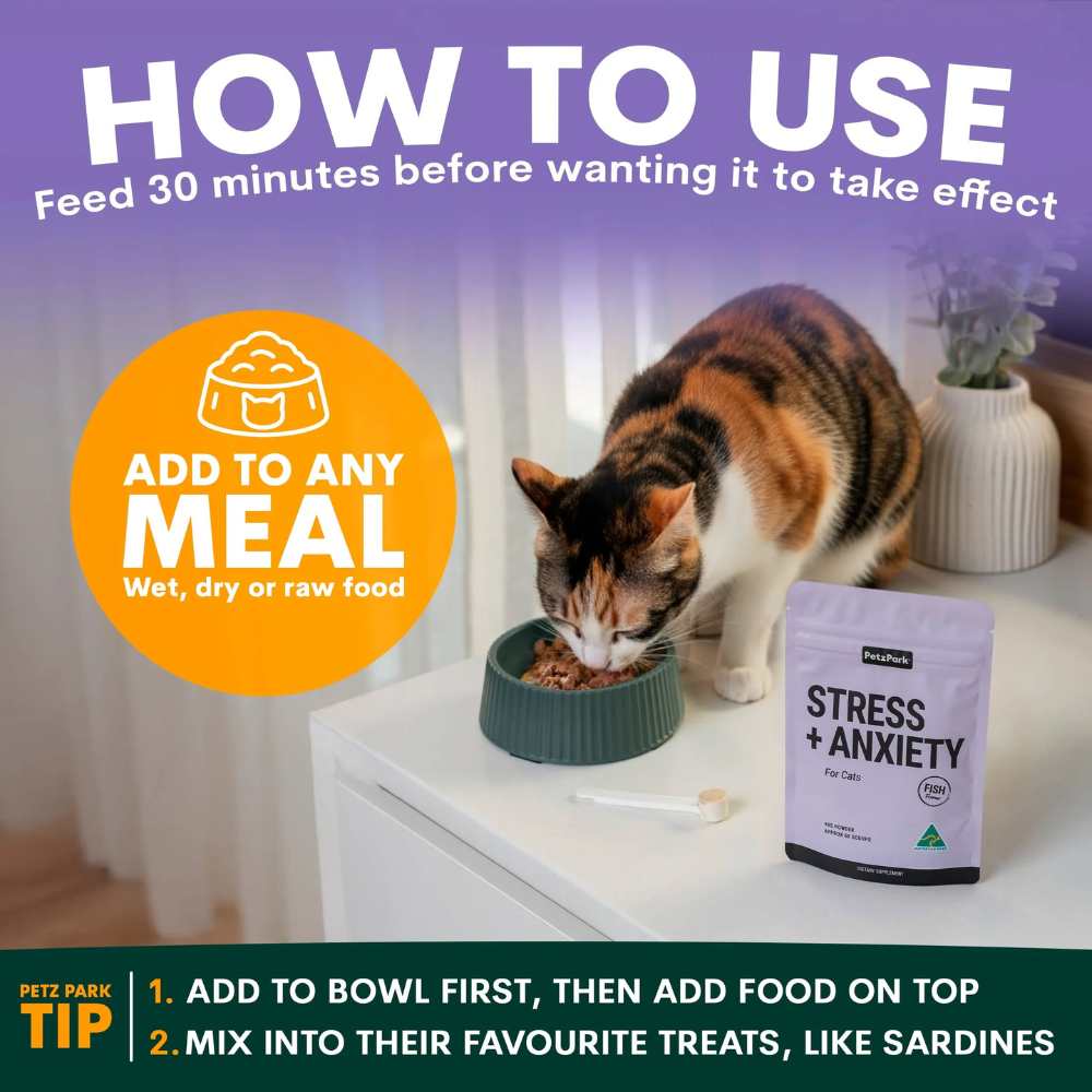 Petz Park Supplement For Cats | Stress + Anxiety