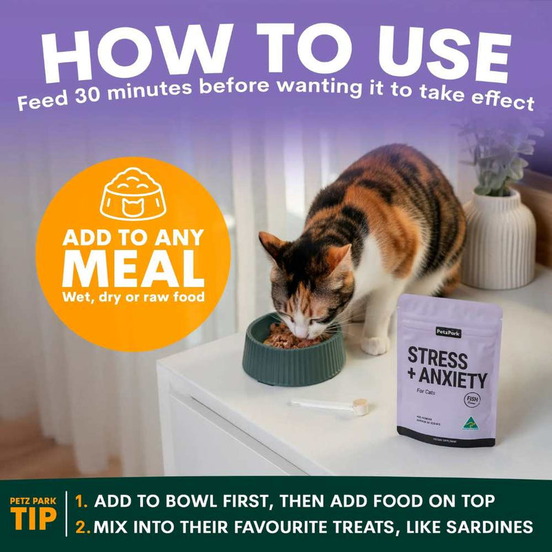 Petz Park Supplement For Cats | Stress + Anxiety
