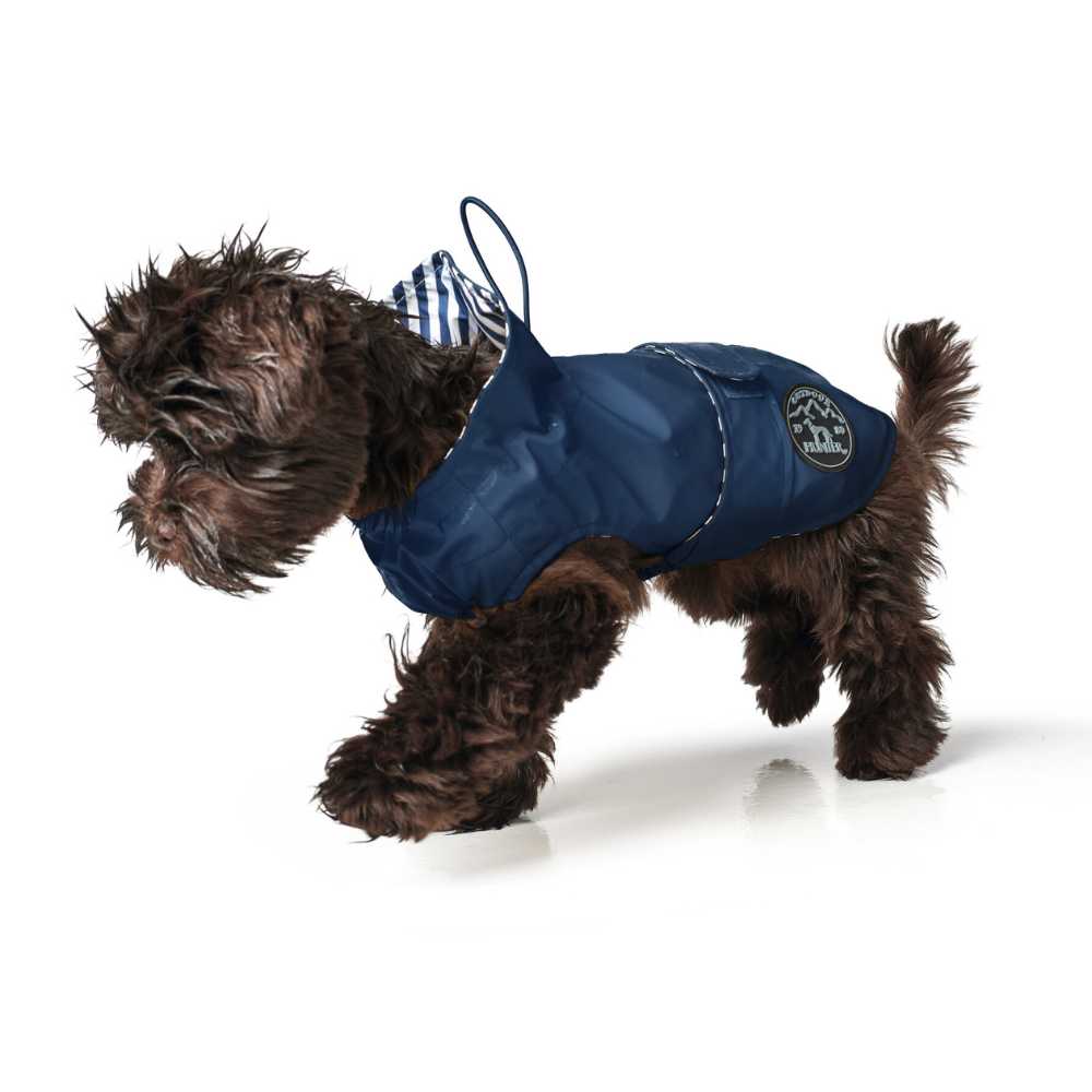 Hunter Milford Raincoat for Dogs with Harness Opening, Blue