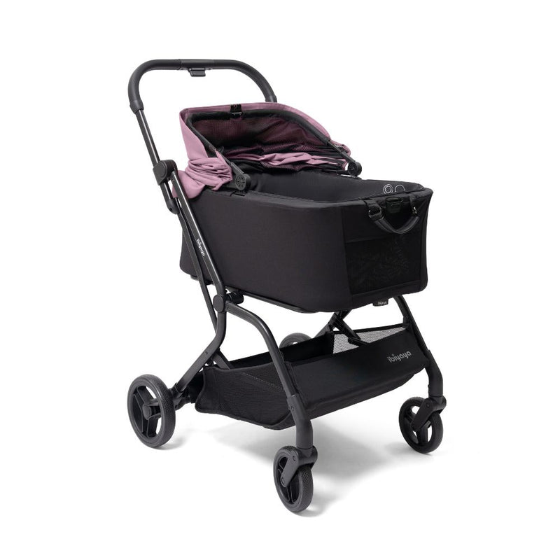 Ibiyaya HUE-GO Detachable Pet Stroller & Capsule, Dusty Pink