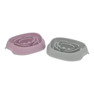 Moderna Slomo Slow Feeder Dog Bowl, Soft Lilac