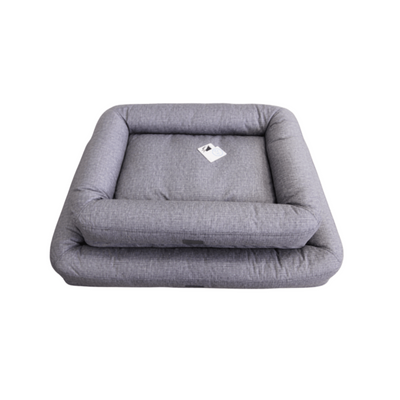 T&S Bolster Dog Lounge, Steel Grey