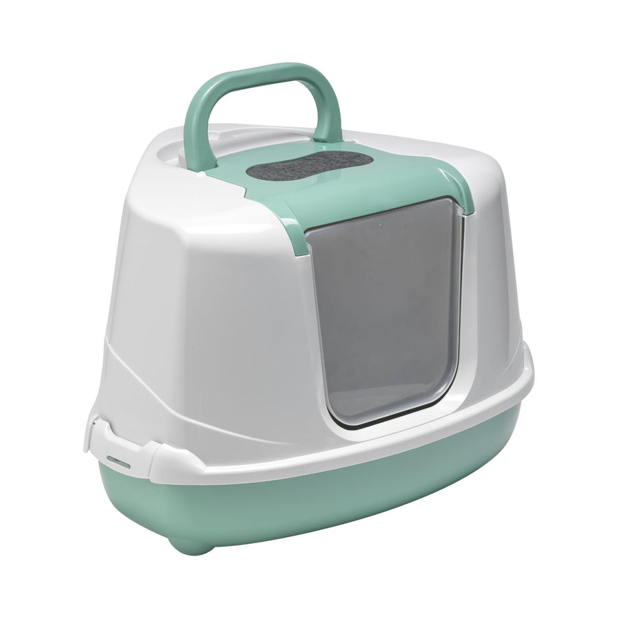 Moderna Flip Cat Corner Enclosed Cat Litter Box