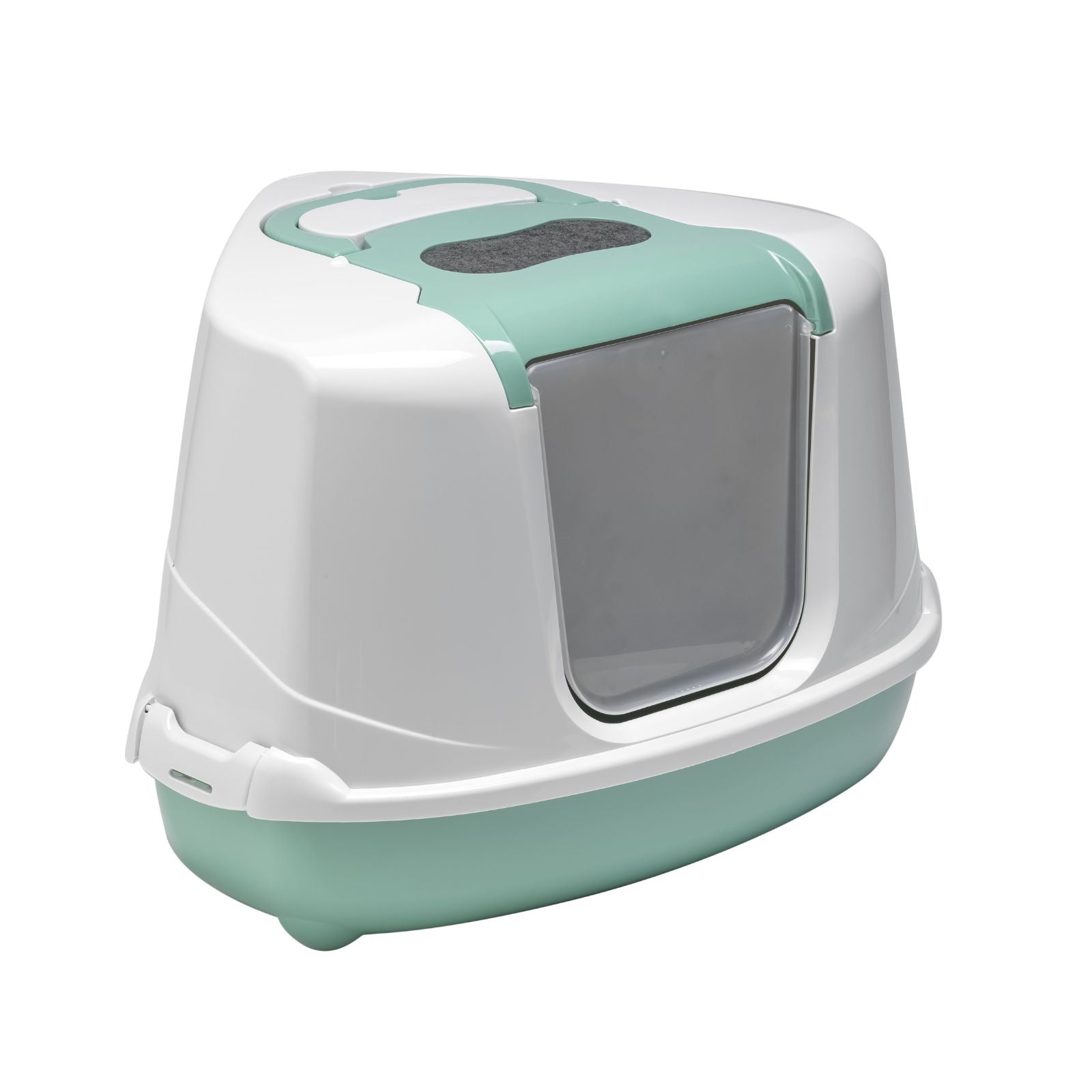 Moderna Flip Cat Corner Enclosed Cat Litter Box
