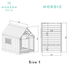 Nordic Modern Dog House, Black