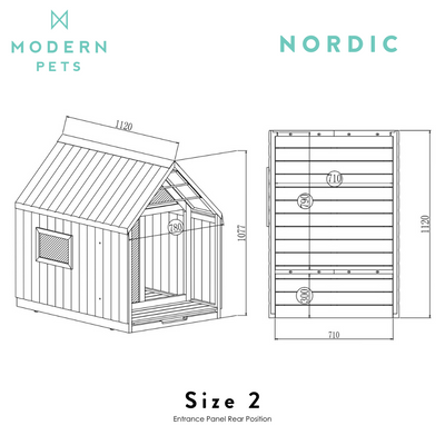 Nordic Modern Dog House, Black