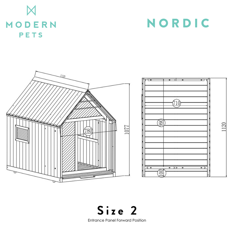 Nordic Modern Dog House, Black
