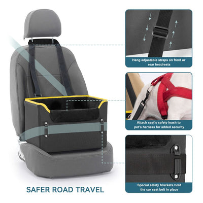 Pet Car Seat Plush Black