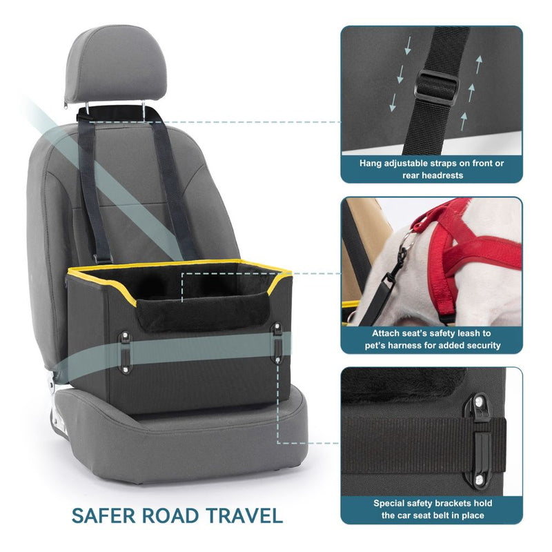 Pet Car Seat Plush, Black