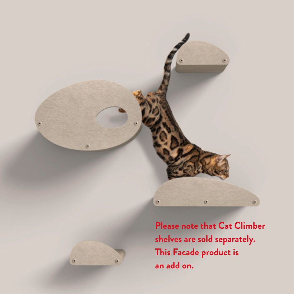 Cat Climber Set of 4 Facade Add-Ons, Oatmeal