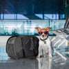 Ibiyaya Flying Pal Foldable Pet Travel Carrier Bag, Black/ Red