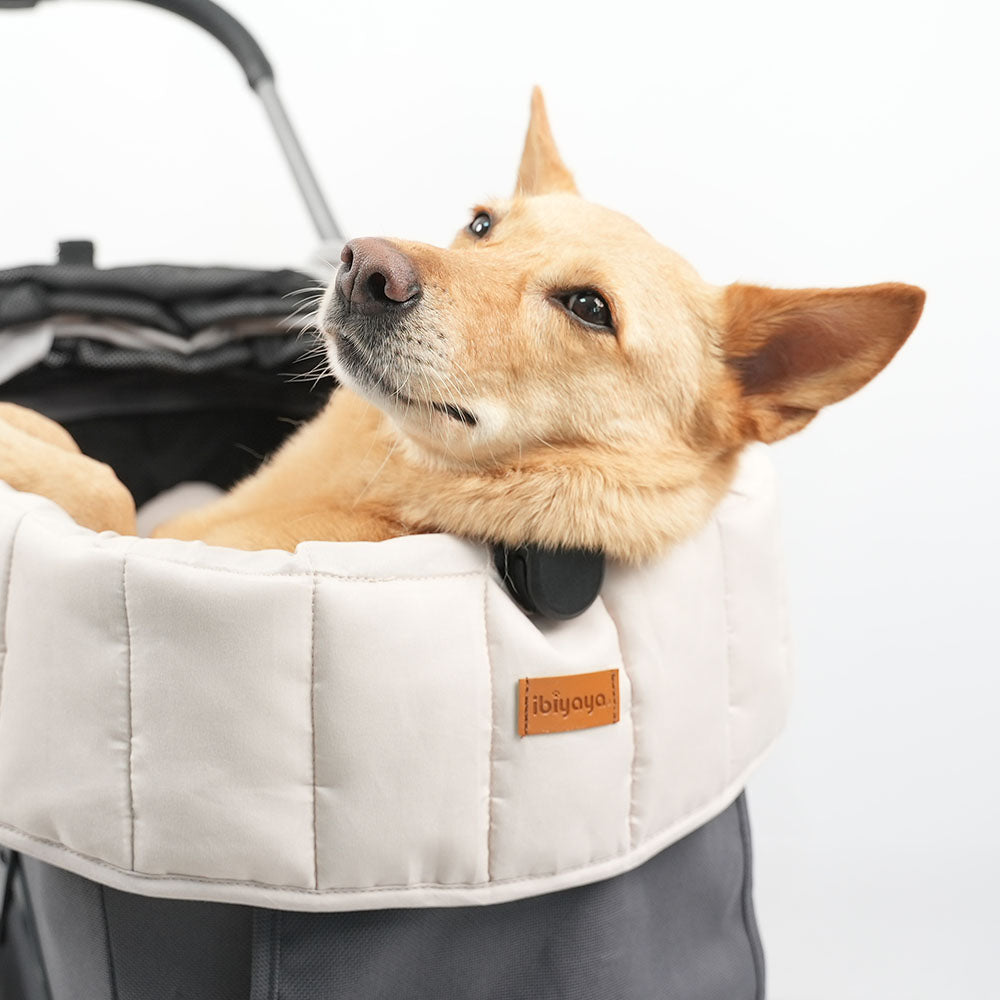 Ibiyaya All Season Pet Stroller Cushion Set, Earthy Brown