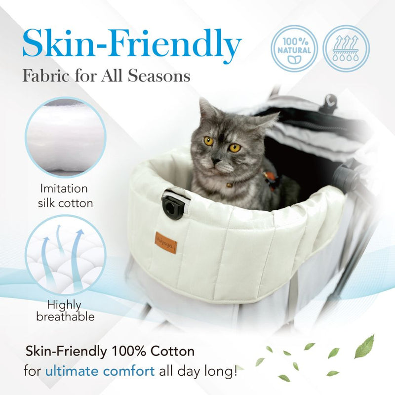 Ibiyaya All Season Pet Stroller Cushion Set, Thames Green