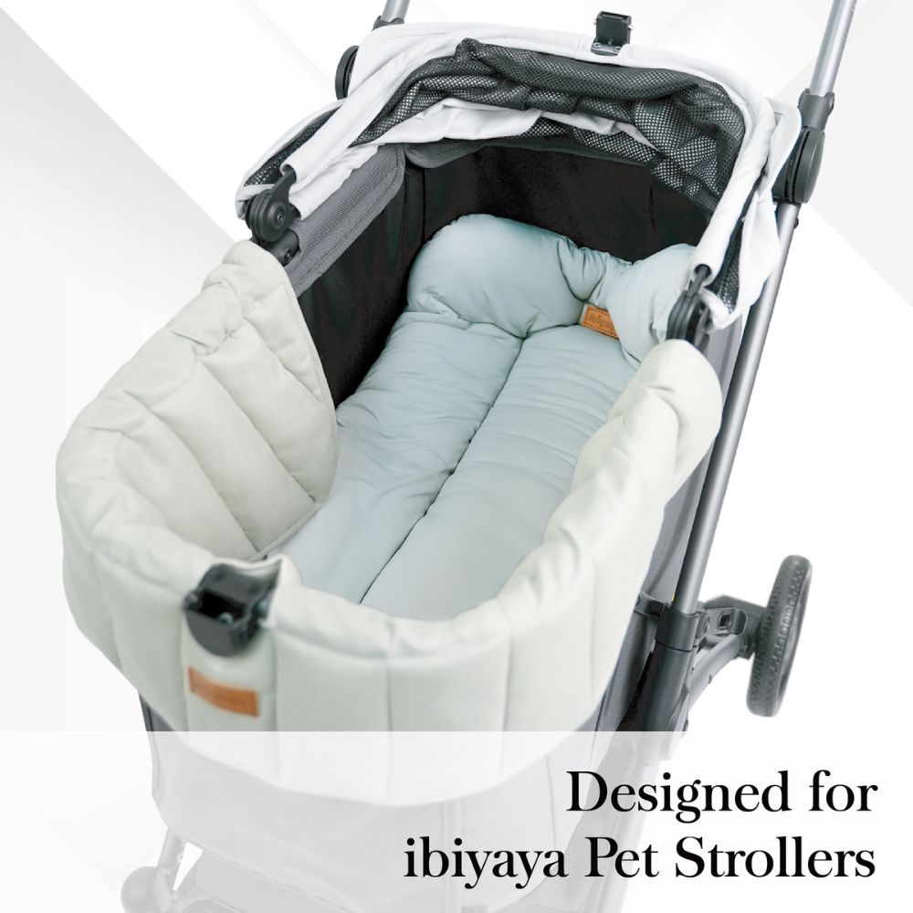 Ibiyaya All Season Pet Stroller Cushion Set, Thames Green