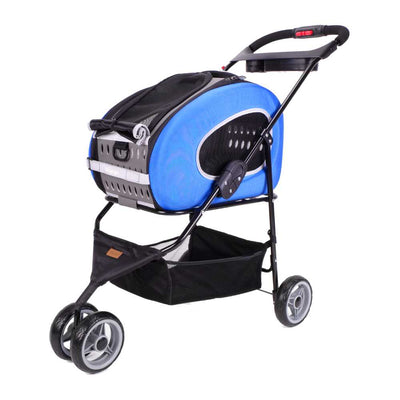 Ibiyaya EVA 5-in-1 Combo Pet Carrier, Pram & Backpack, Royal Blue
