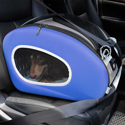 Ibiyaya EVA 5-in-1 Combo Pet Carrier, Pram & Backpack, Royal Blue