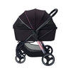 Ibiyaya Retro Luxe Pet Stroller for Cats & Dogs, Prism Black
