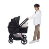 Ibiyaya Retro Luxe Pet Stroller for Cats & Dogs, Prism Black