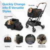 Ibiyaya JetPaw 3-in-1 Pet Stroller with Removable Airline Carrier