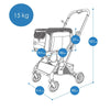 Ibiyaya JetPaw 3-in-1 Pet Stroller with Removable Airline Carrier