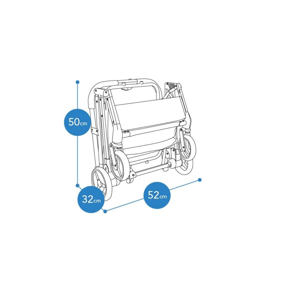 Ibiyaya JetPaw 3-in-1 Pet Stroller with Removable Airline Carrier